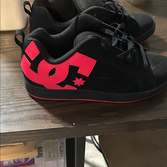 DC Women's Sneakers in Black and Pink - Picture 1 of 3